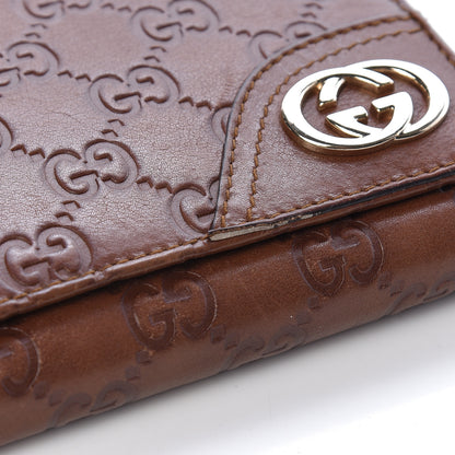 Gucci Guccissima New Britt Compact Wallet Brown 9 of 10