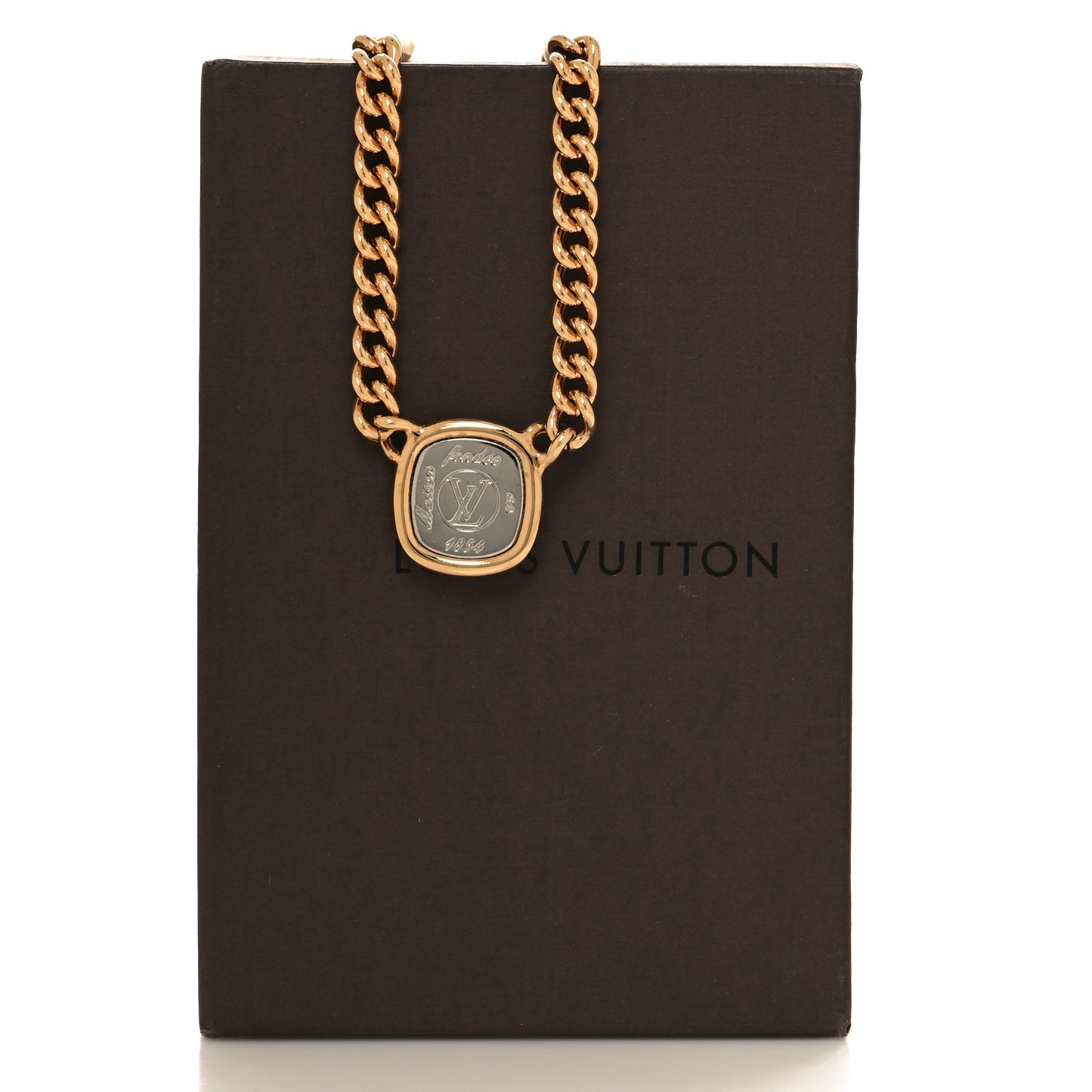 LV ID Chain Necklace Gold