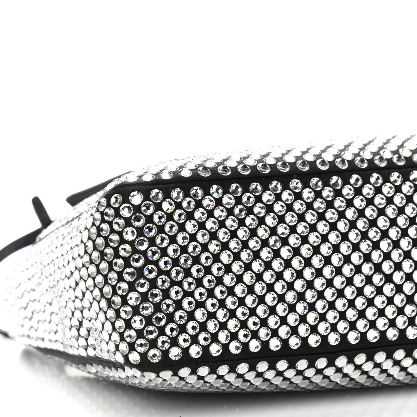 Satin Crystal Mini Re-Edition 2000 Bag Cristal
