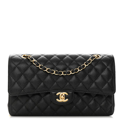 Chanel Caviar Quilted Medium Double Flap Black 1 of 13