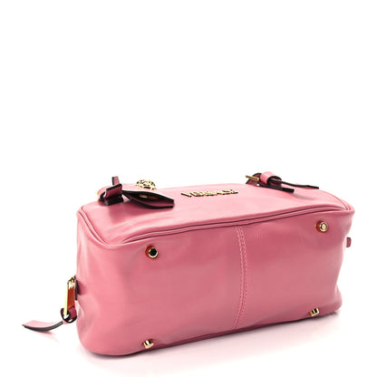 Versace Lambskin Tag Bowling Bag Light Pink 3 of 9