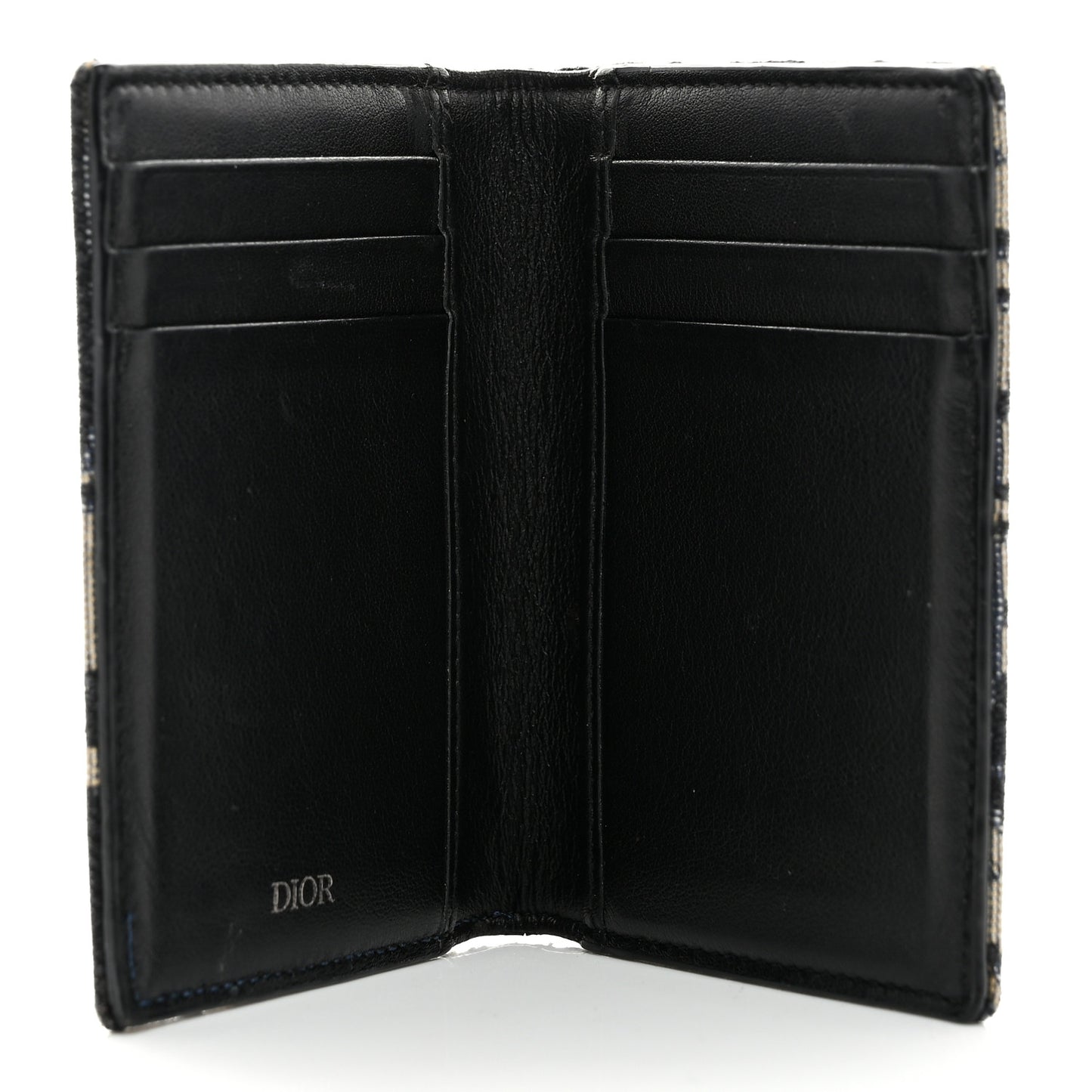 Oblique Bi-Fold Card Holder Blue