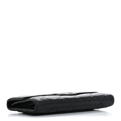 Chanel Lambskin Quilted Large Flap Wallet Black 4 of 7