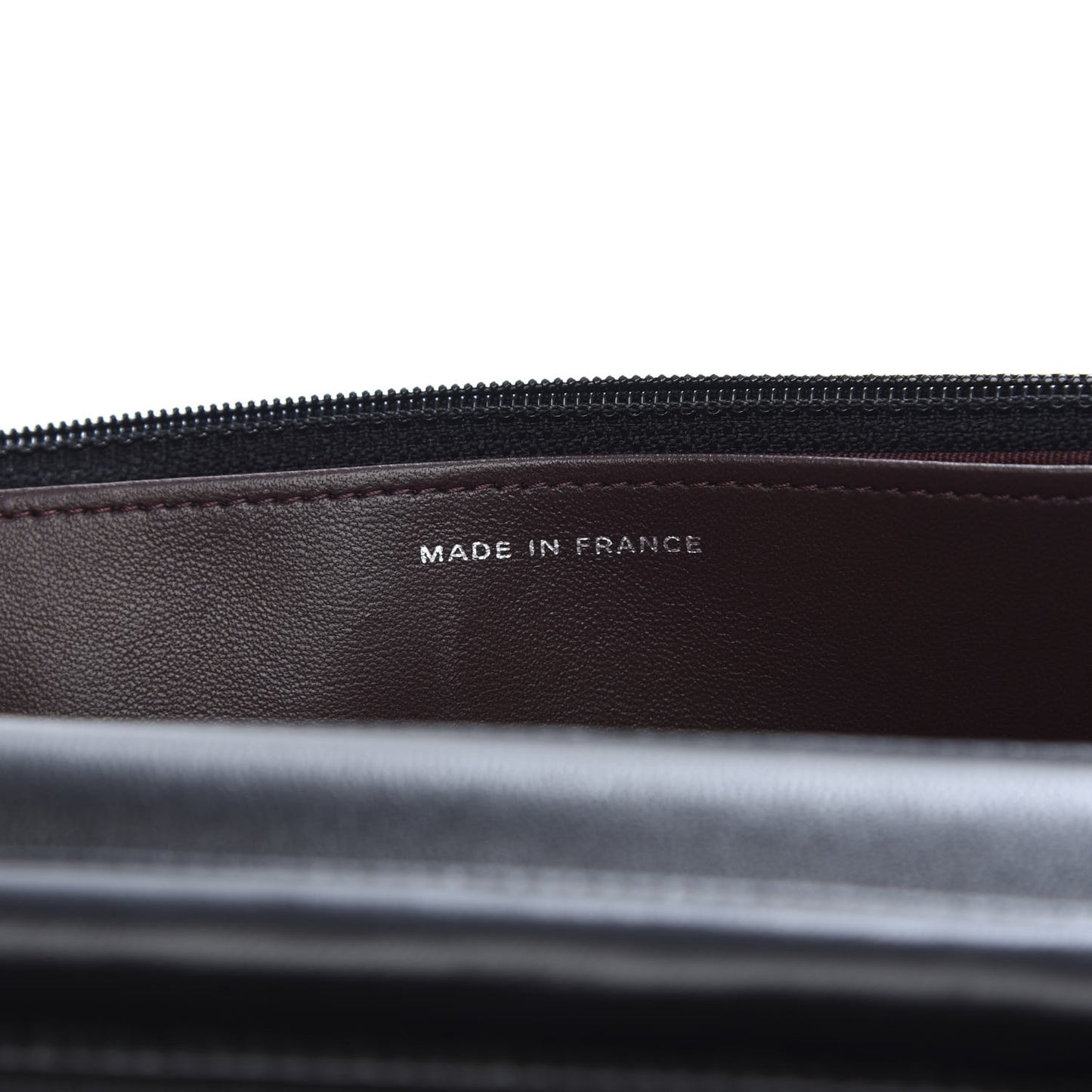 Lambskin Quilted Wallet On Chain WOC Black