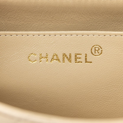 Chanel Lambskin Quilted Medium Single Flap Beige 6 of 17