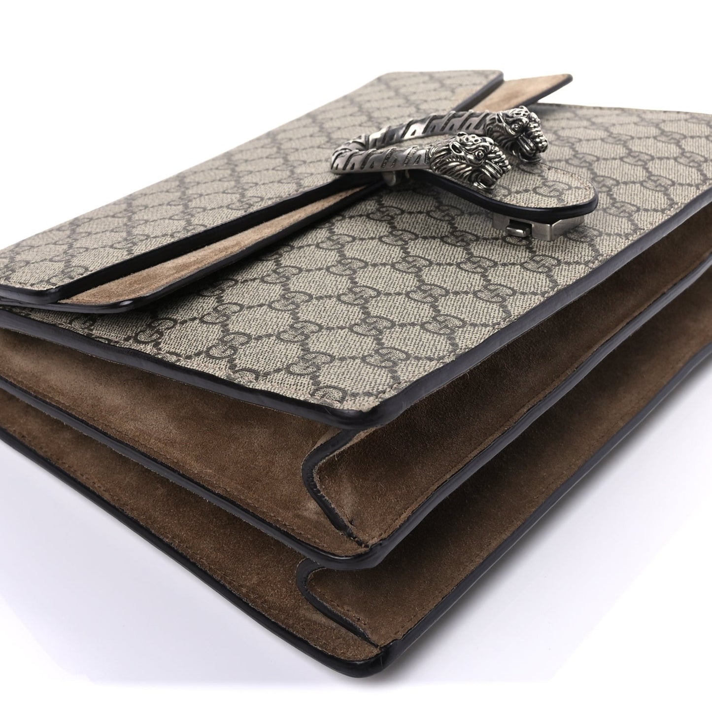 GG Supreme Monogram Medium Dionysus Shoulder Bag Taupe