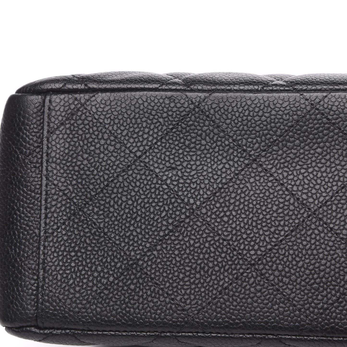Caviar Quilted Maxi Double Flap Black