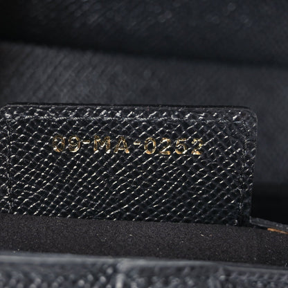 Christian Dior Grained Calfskin Saddle Bag Black (KLARNA) 6 of 9