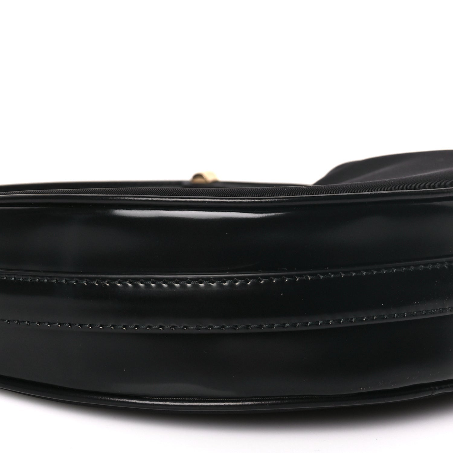 Prada Re-Nylon Spazzolato Mini Arque Shoulder Bag Black 7 of 8