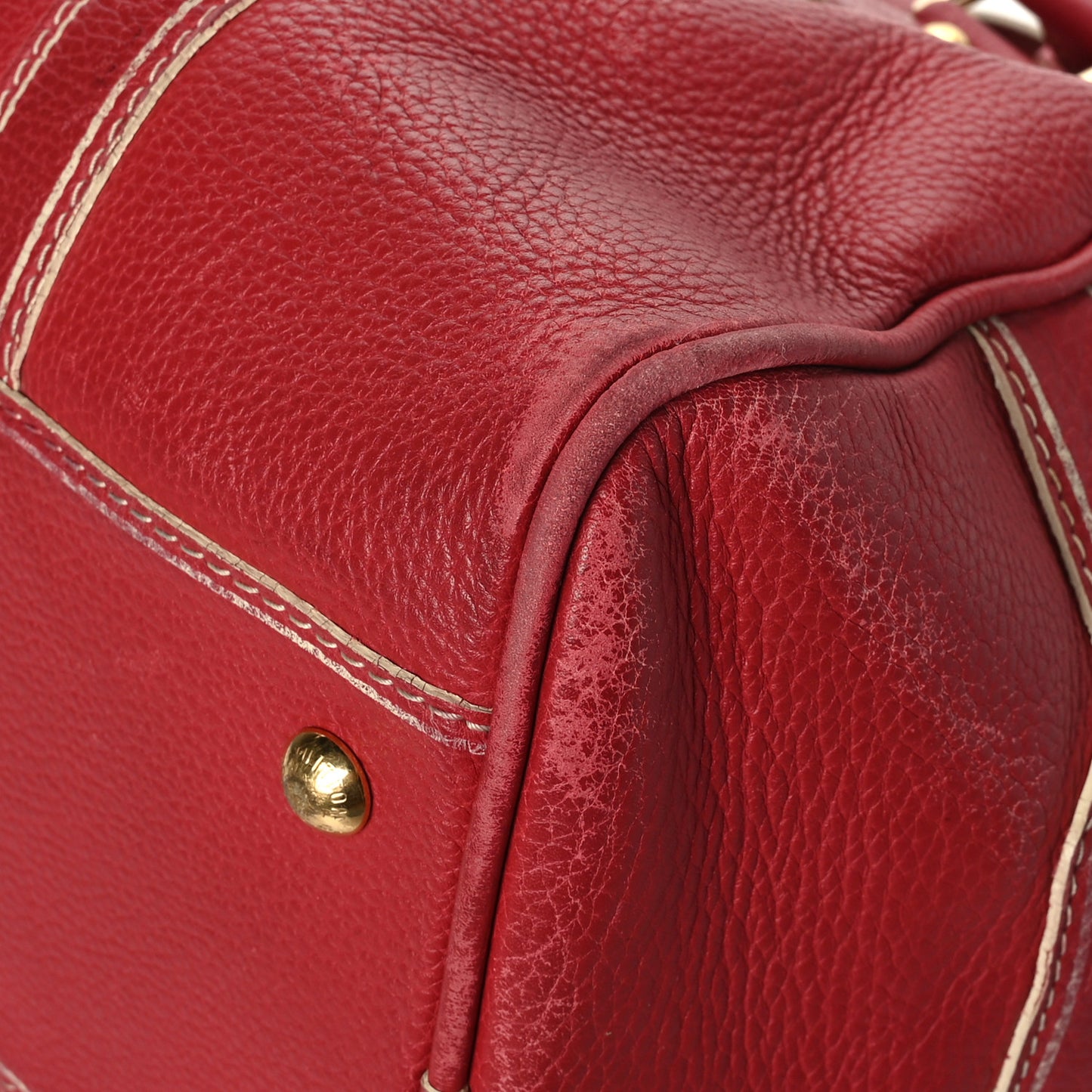 Tobago Leather Carryall Red