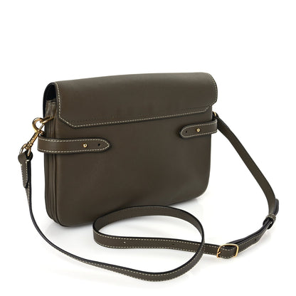 Mulberry Small Classic Grain Calfskin Belted Bayswater Satchel Khaki 2 of 8