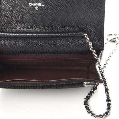 Chanel Caviar Quilted Wallet On Chain WOC Black 5 of 11