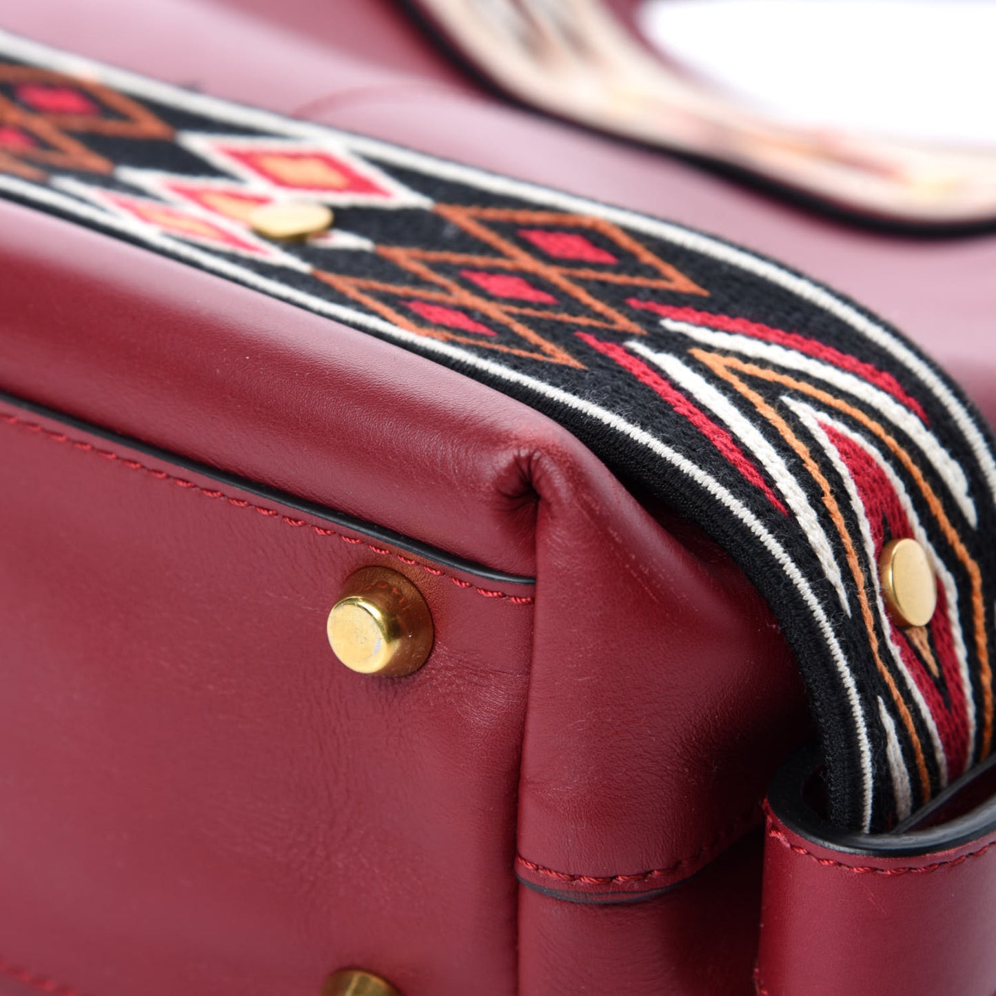 Smooth Calfskin DiorOdeo Small Hobo Red