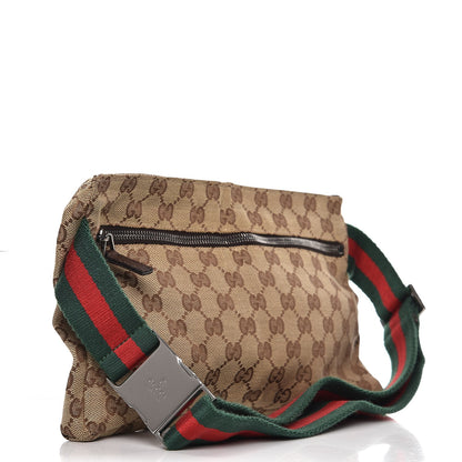 Gucci Monogram Web Belt Bag Dark Brown 4 of 8
