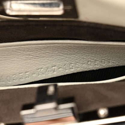 Fendi Shiny Nappa Micro Peekaboo Iconic Satchel White 8 of 13