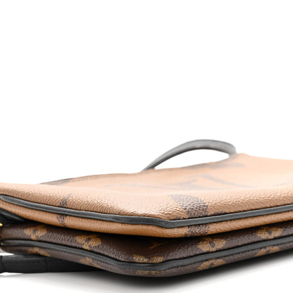 Louis Vuitton Reverse Monogram Giant Double Zip Pochette 10 of 13