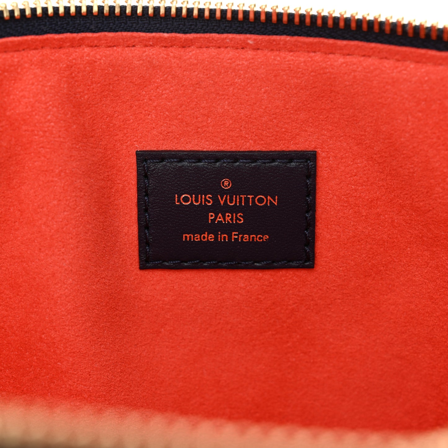 Lambskin Embossed Monogram LV Garden Coussin MM Navy Blue