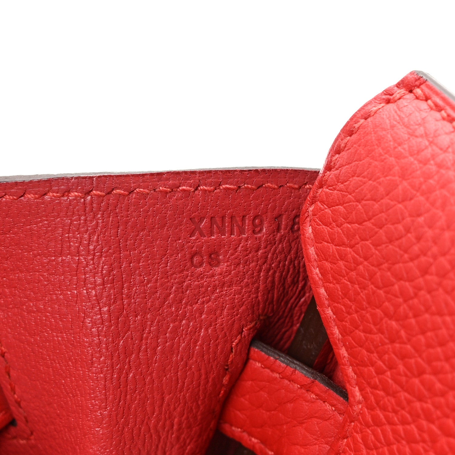 Hermes Taurillon Clemence Birkin 30 Rouge Tomate 8 of 15