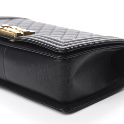 Chanel Caviar Quilted Medium Boy Flap Black 7 of 11