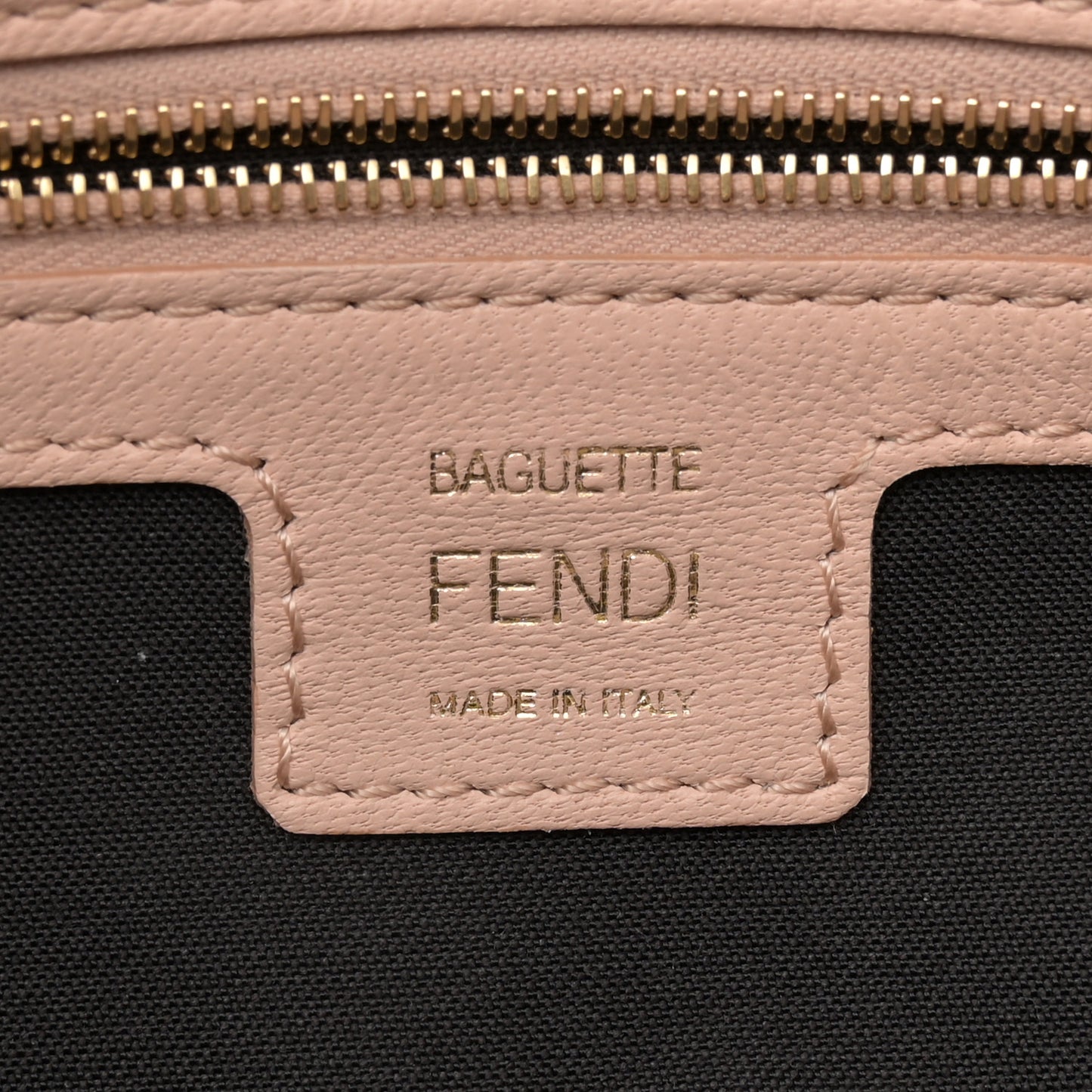 Nappa FF 1974 Embossed Baguette Rosa Quarzo
