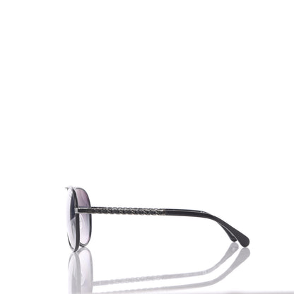 Chanel Polarized Pilot Winter Sunglasses 4219-Q Black 3 of 8