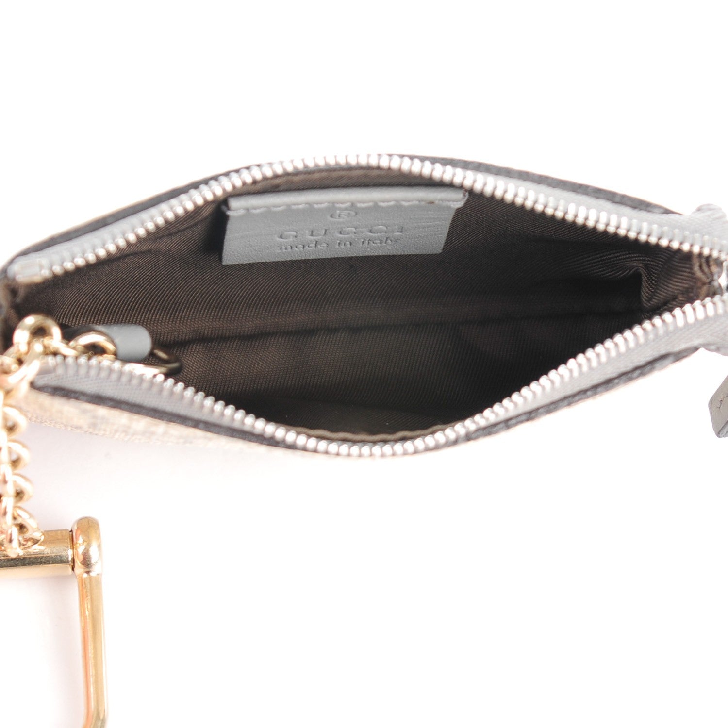 Gucci GG Supreme Monogram Key Case Ecru Grigio 5 of 7