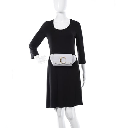 Chloe Calfskin Suede C Belt Bag Light Cloud 2 of 10