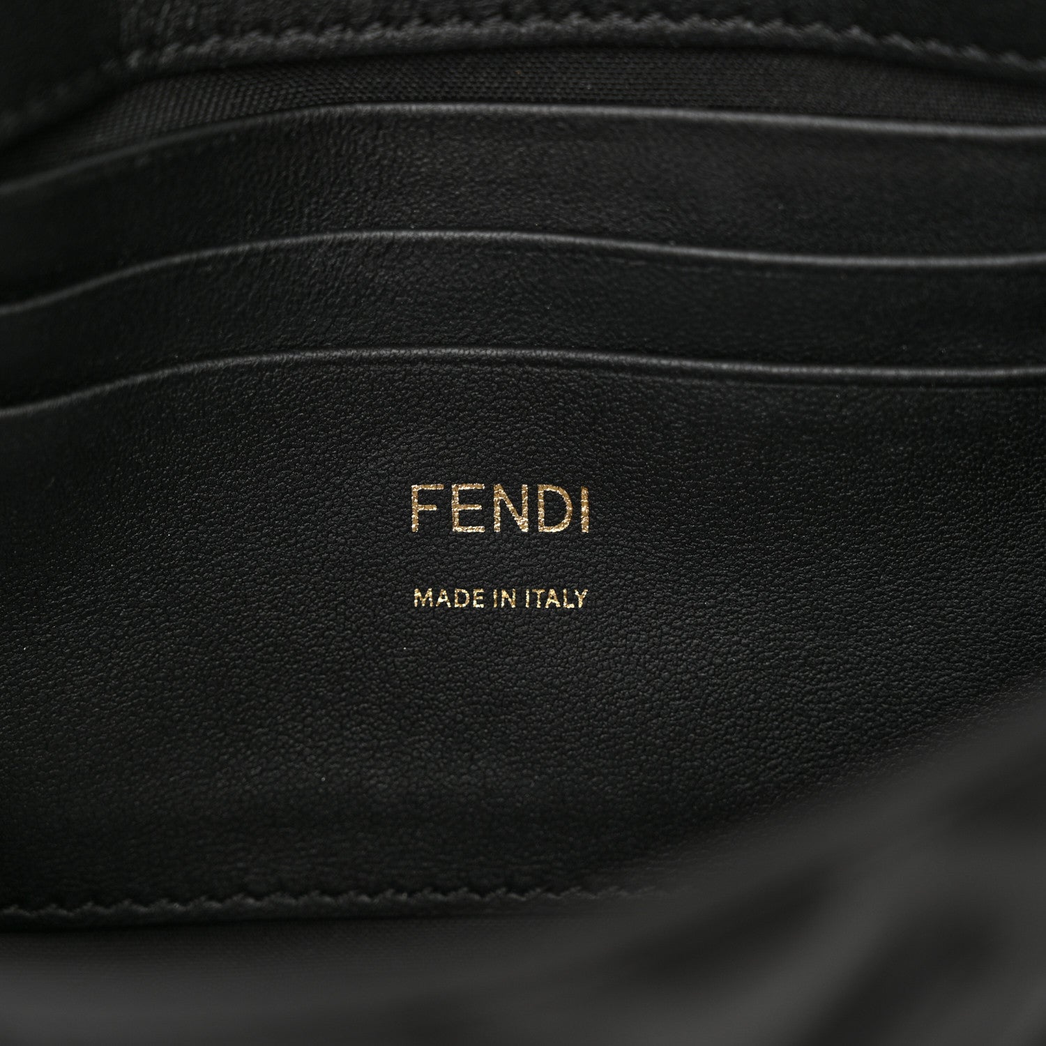 Fendi Nappa FF 1974 Embossed Mini Baguette Black 6 of 10