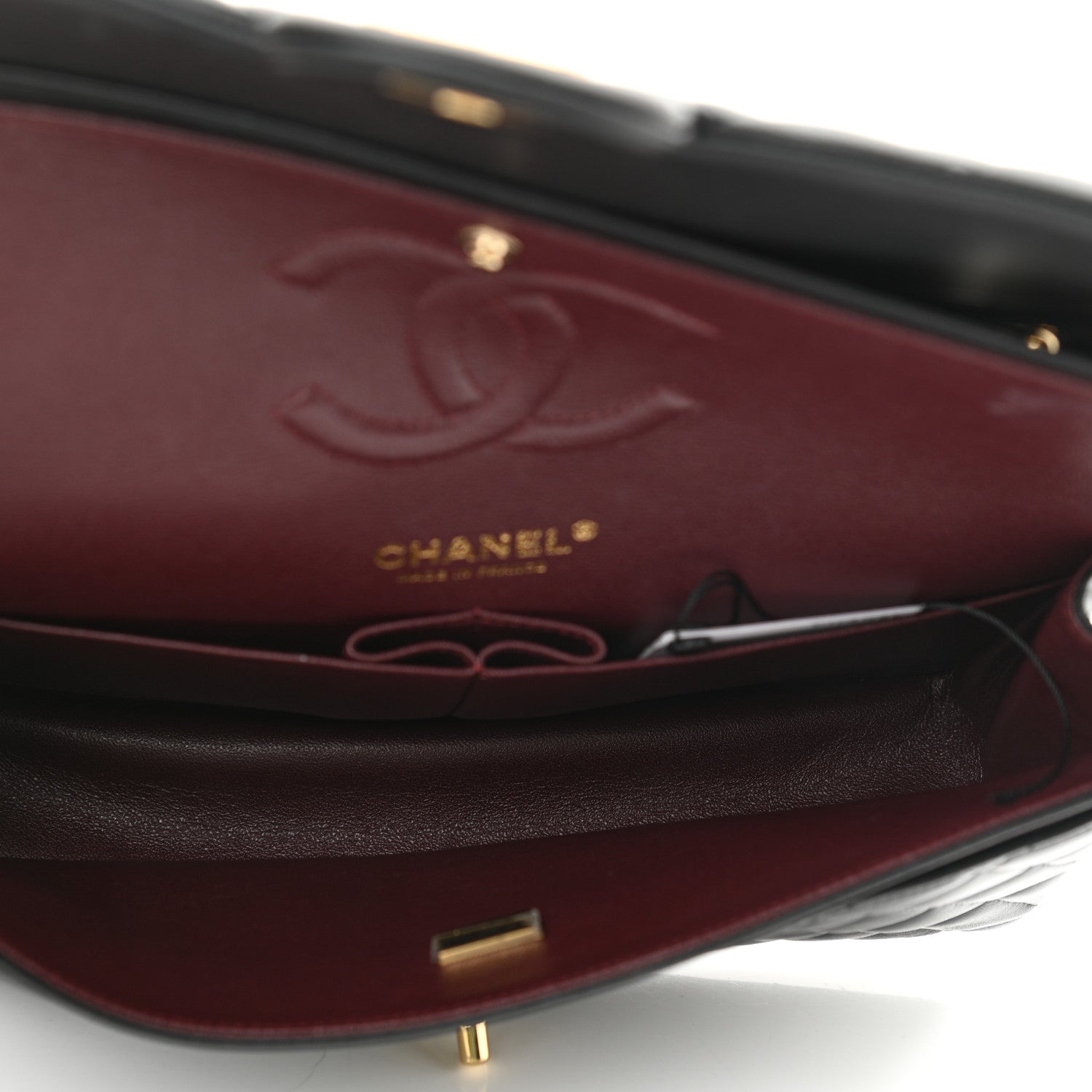 Chanel Lambskin Quilted Medium Double Flap Black 5 of 16