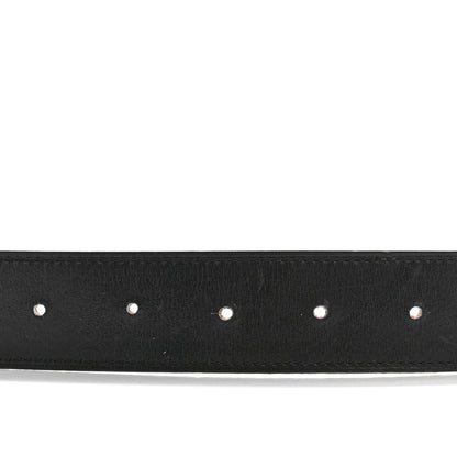 Hermes Box Togo 32mm H Belt 80 32 Black Orange 3 of 7