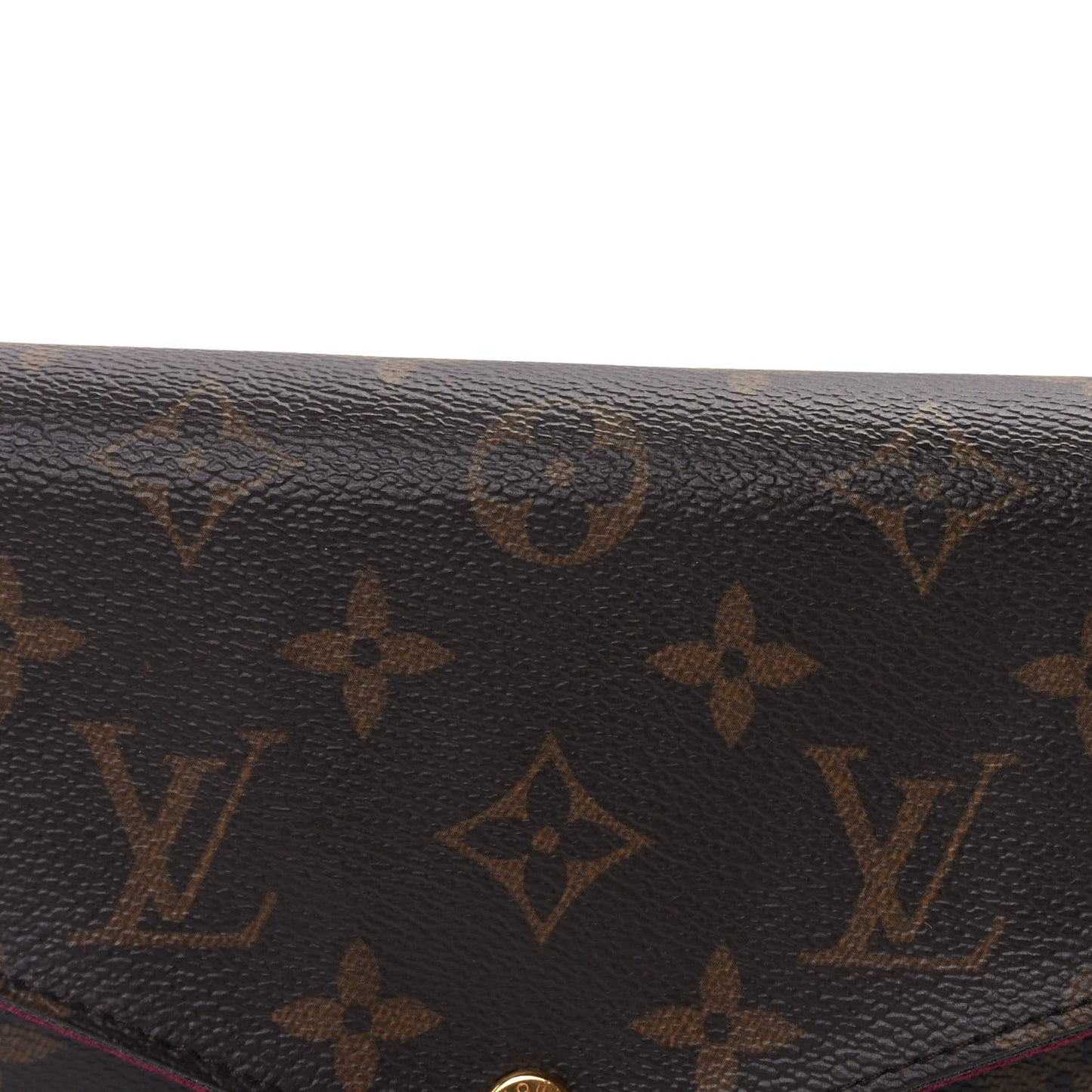 Monogram Pochette Felicie Chain Wallet Fuchsia