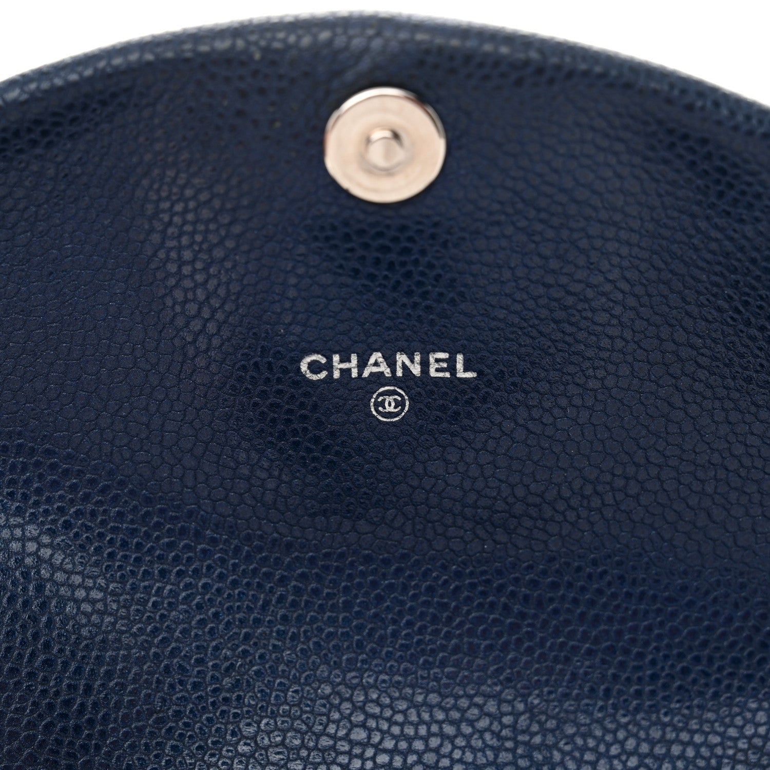 Chanel Caviar Half Moon Wallet On Chain WOC Navy 6 of 7
