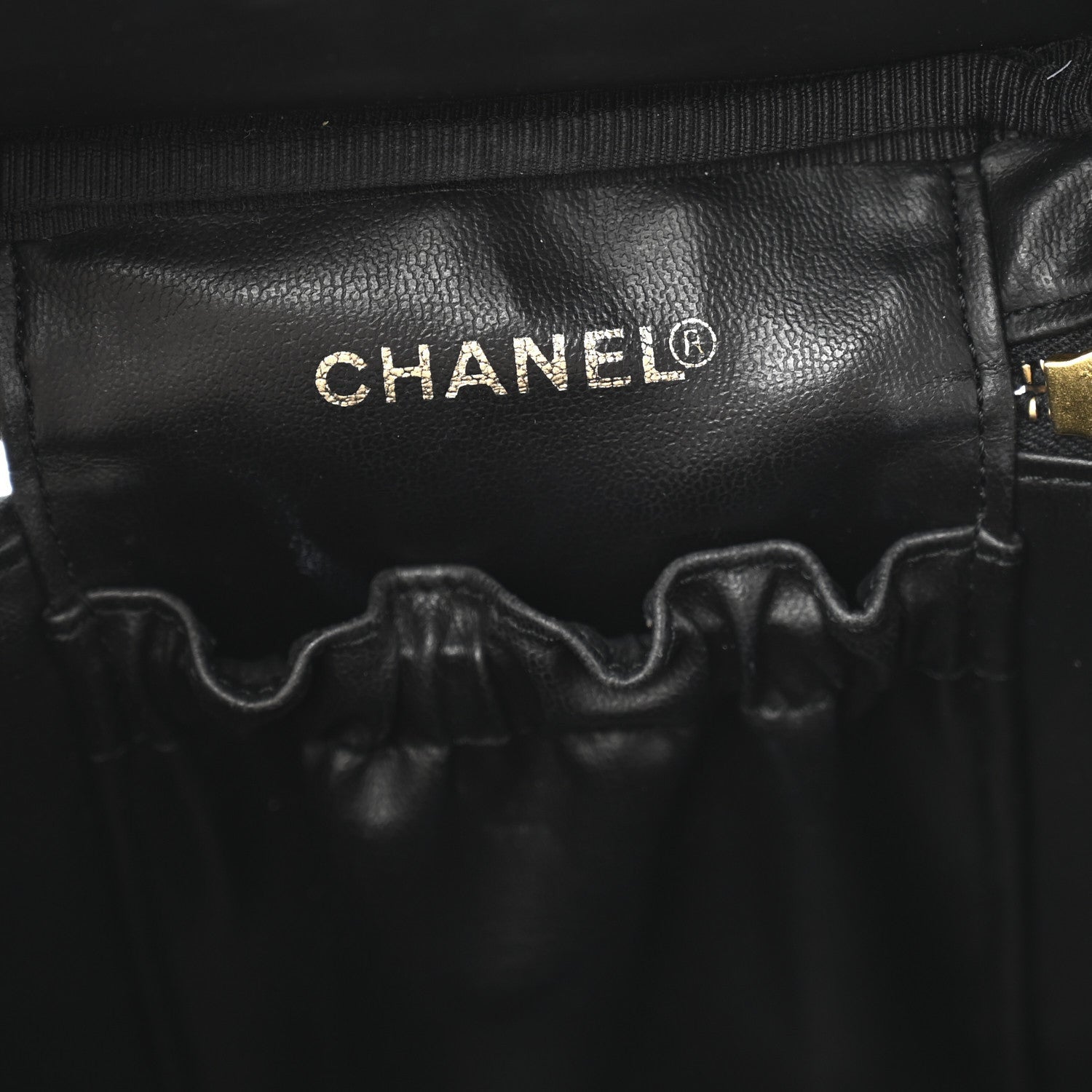 Chanel Caviar Vanity Cosmetic Case Black 6 of 7