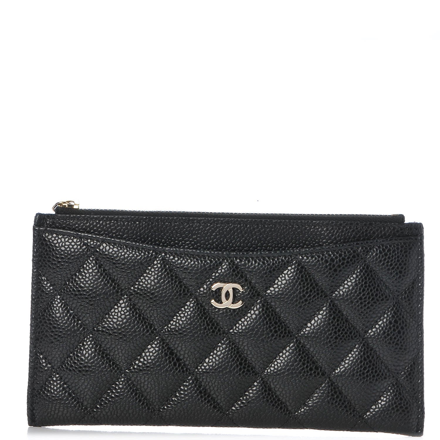 Chanel Caviar Quilted Classic Zip Pouch Black 1 of 7