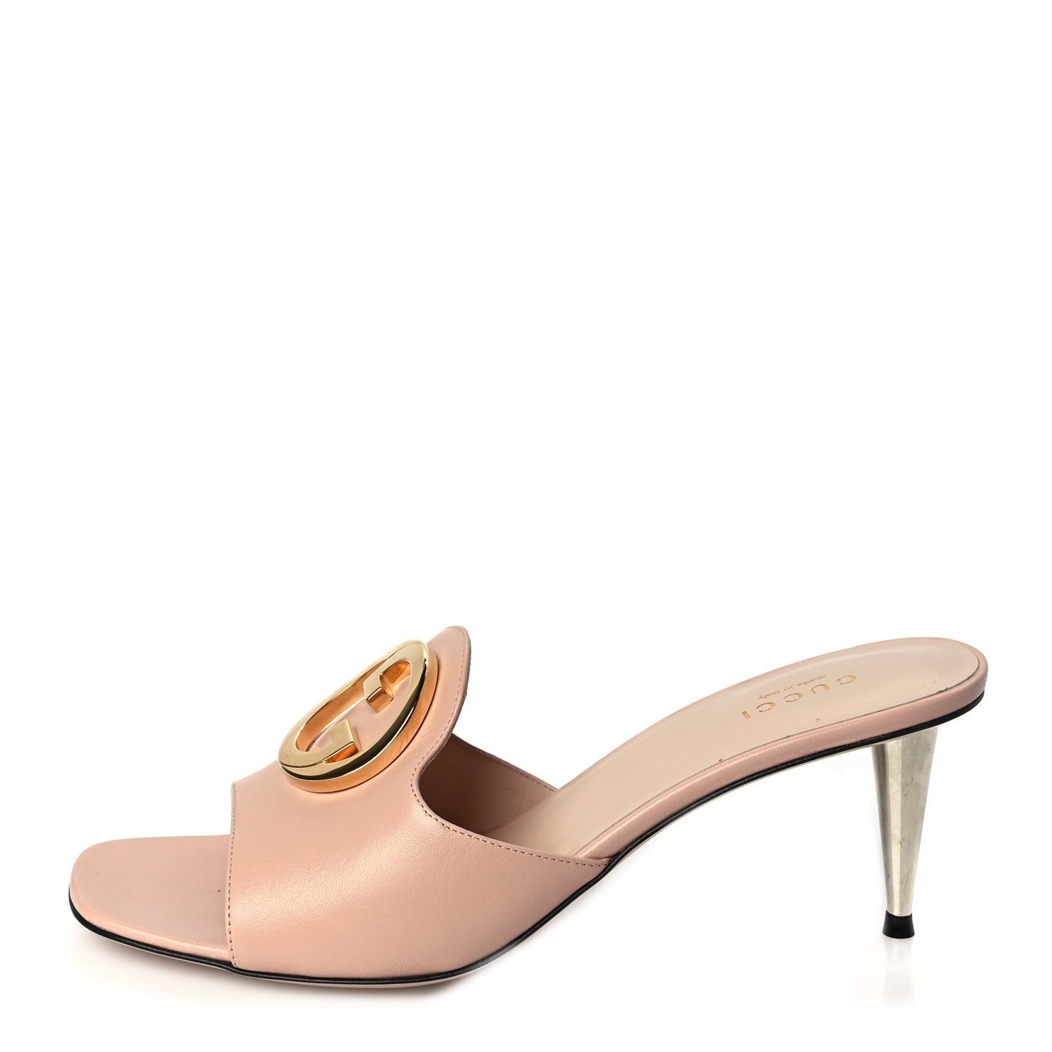 Gucci Malaga Kid Blondie 65mm Slide Sandals 38.5 Perfect Pink 1 of 9