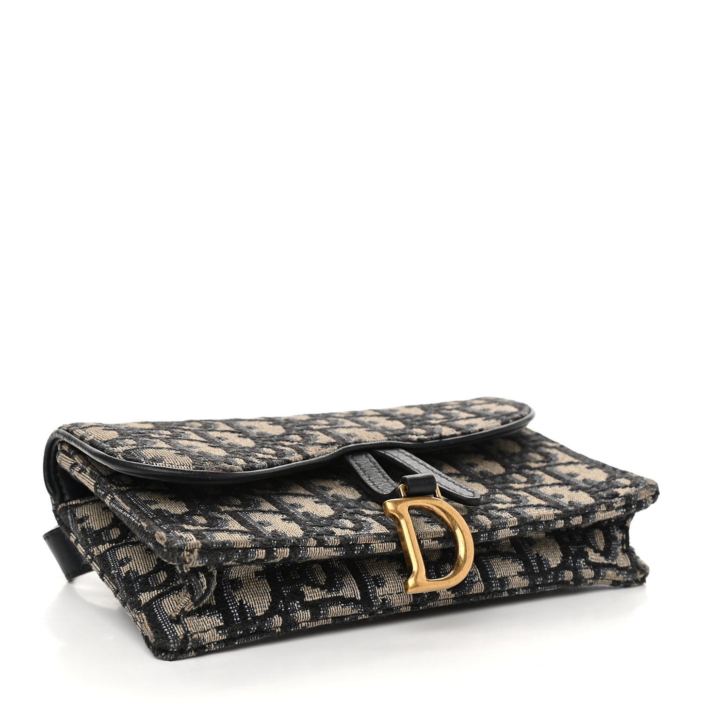 Oblique Saddle Belt Bag Blue