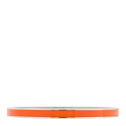 Hermes Enamel Extra Narrow Uni Bracelet 70 Orange Fruits 3 of 5