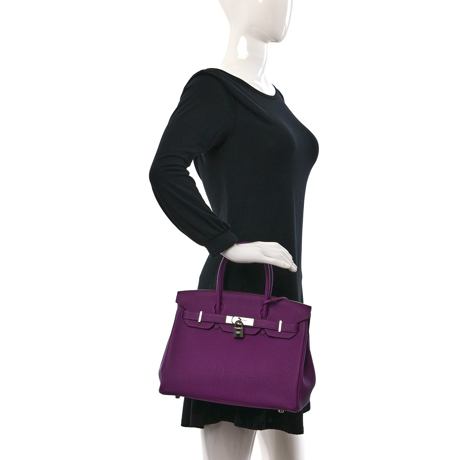 Hermes Togo BIRKIN 30 Anemone 2 of 11