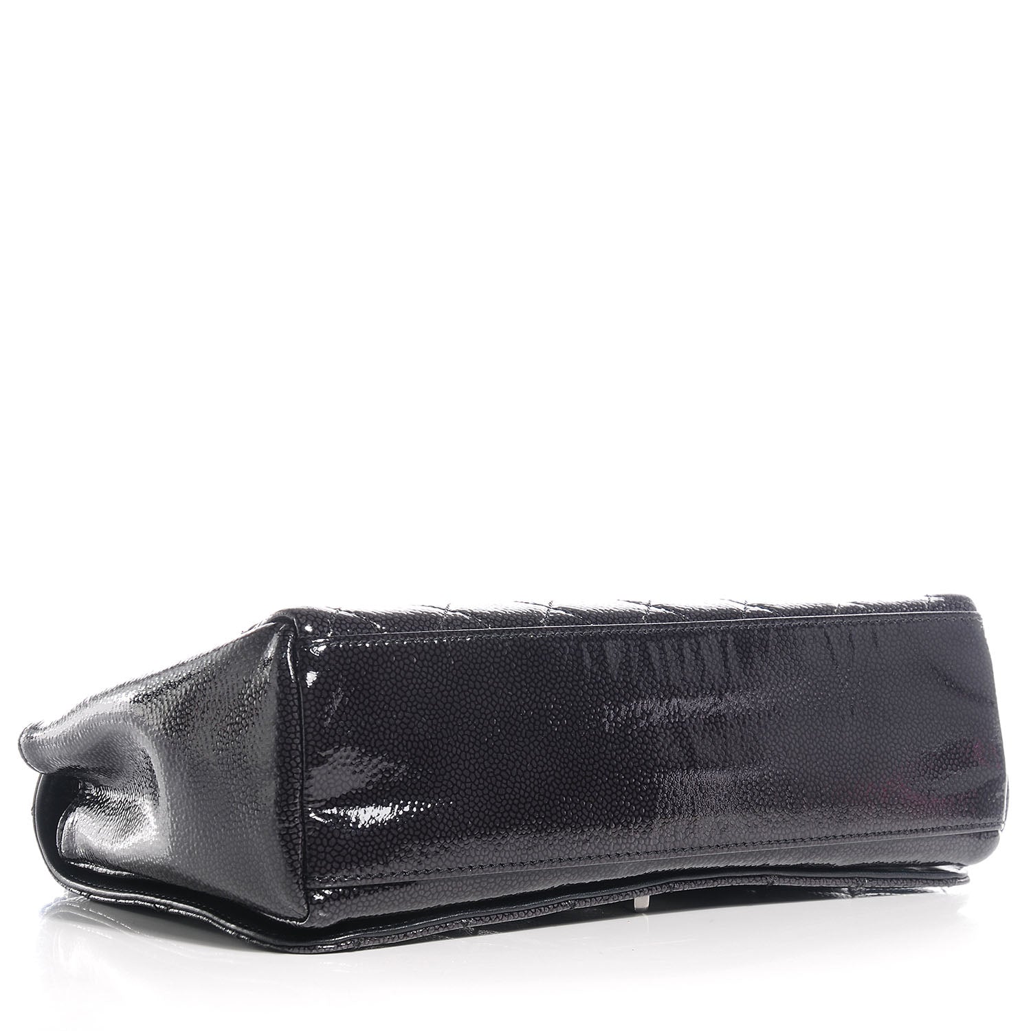 Chanel Glazed Caviar Diamond Shine Medium Flap Black 4 of 8