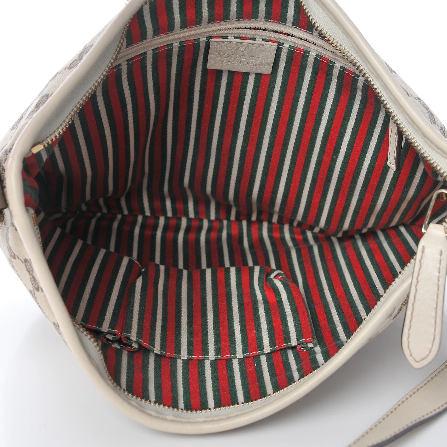 Gucci Monogram Medium New Britt Half Moon Hobo White 5 of 8