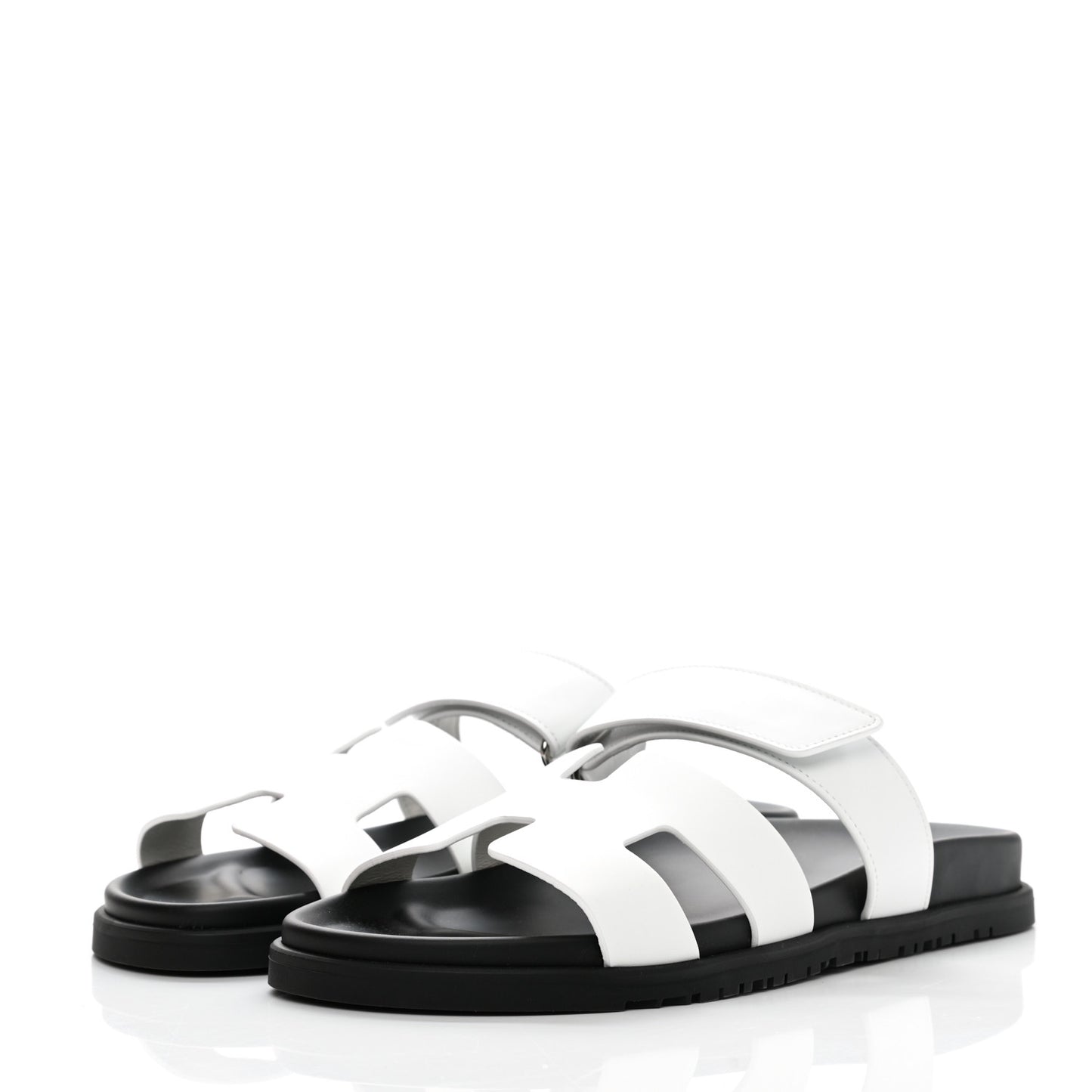 Calfskin Womens Chypre Sandals 41 White
