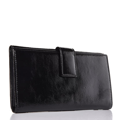 Saint Laurent Textured Patent Belle De Jour Wallet Black 3 of 10