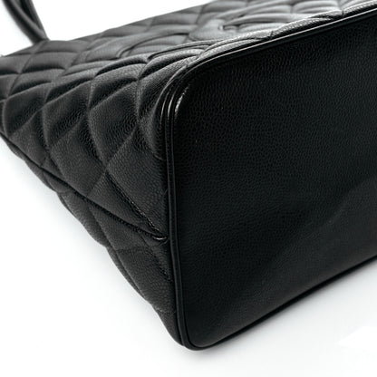 Chanel Caviar Quilted Medallion Tote Black 9 of 11