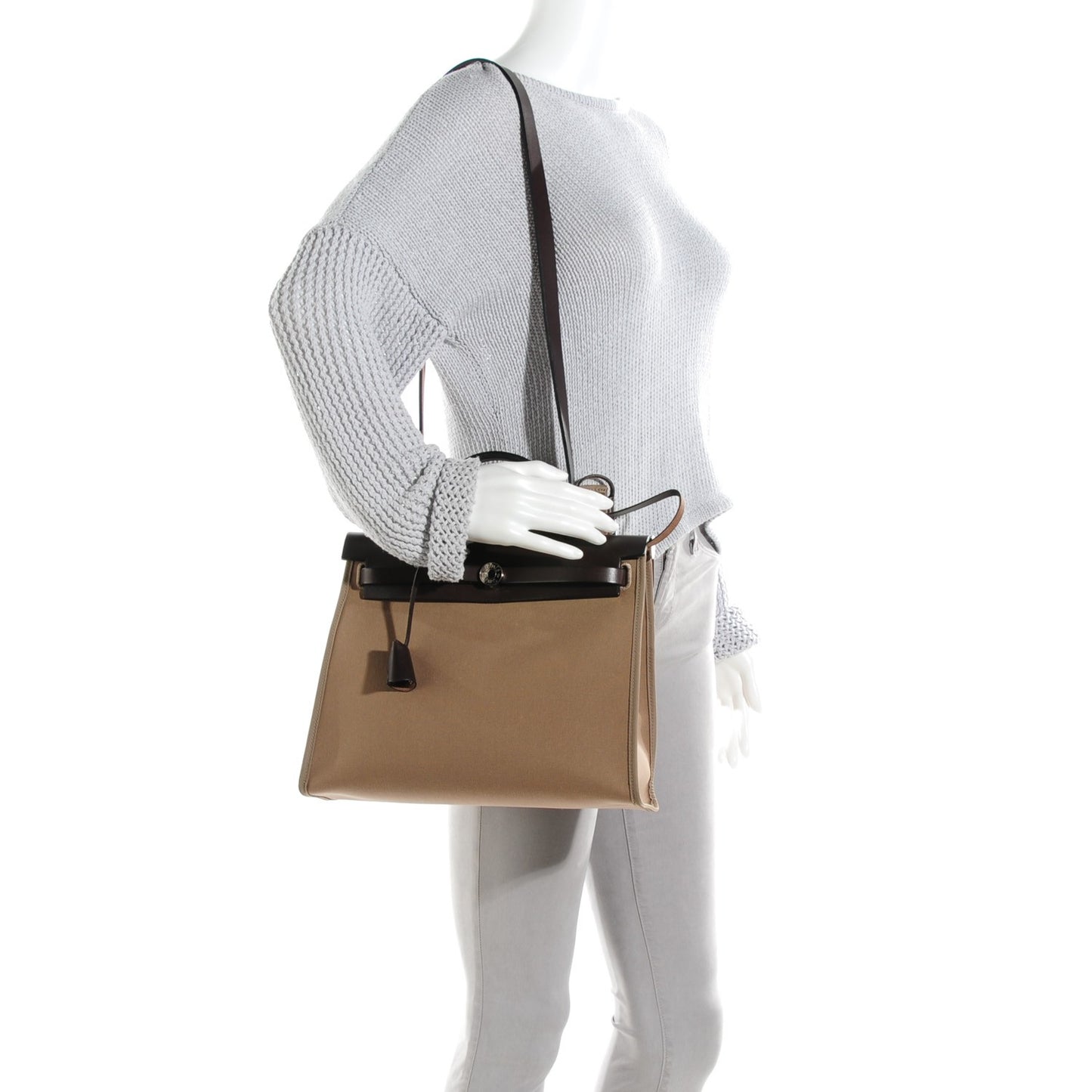 Vache Hunter Toile Herbag Zip 31 PM Etoupe Ebene