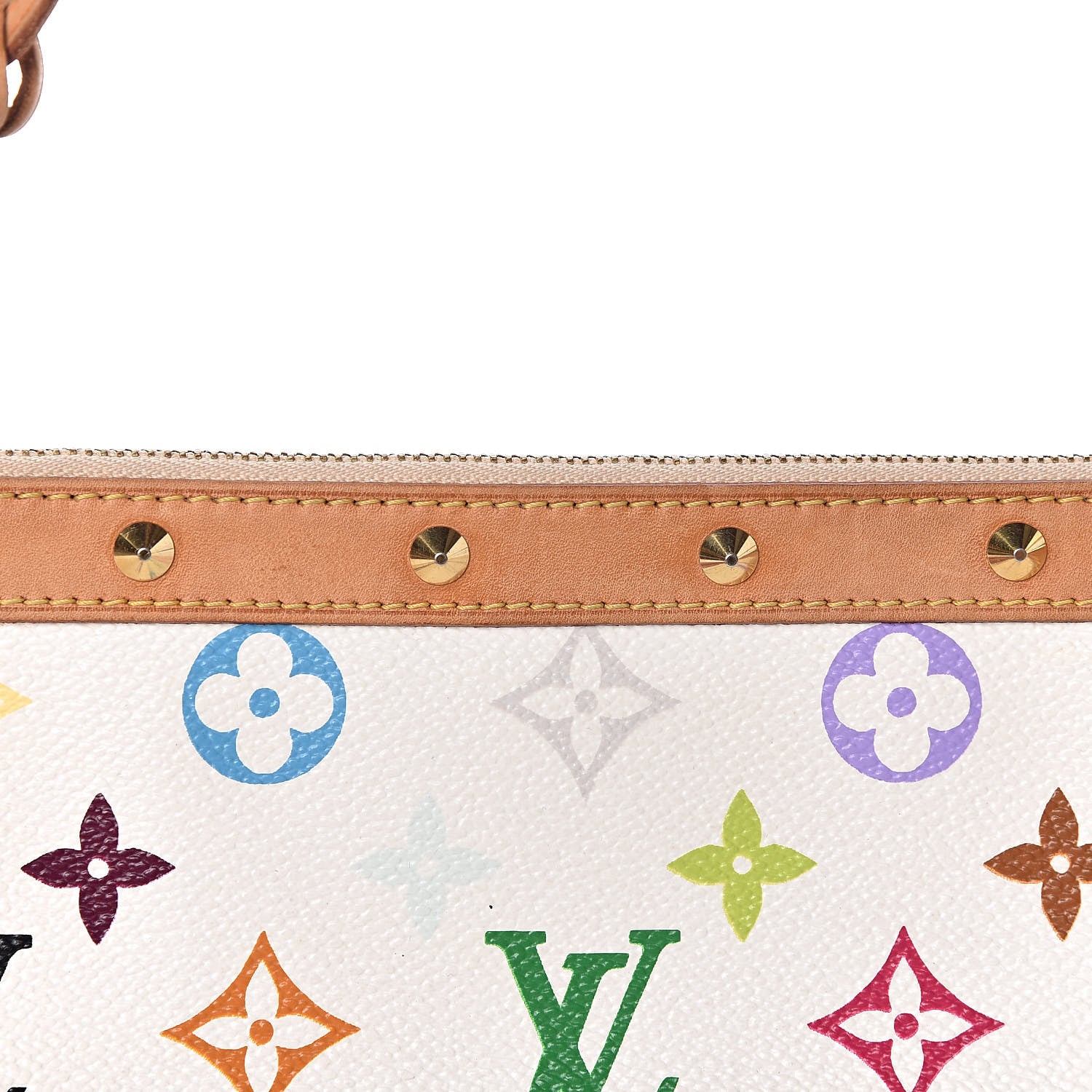 Louis Vuitton Monogram Multicolor Pochette Accessories White 11 of 12