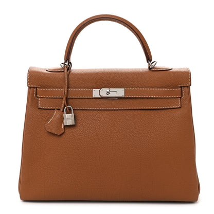 Hermes Togo Kelly Retourne 35 Gold 1 of 12