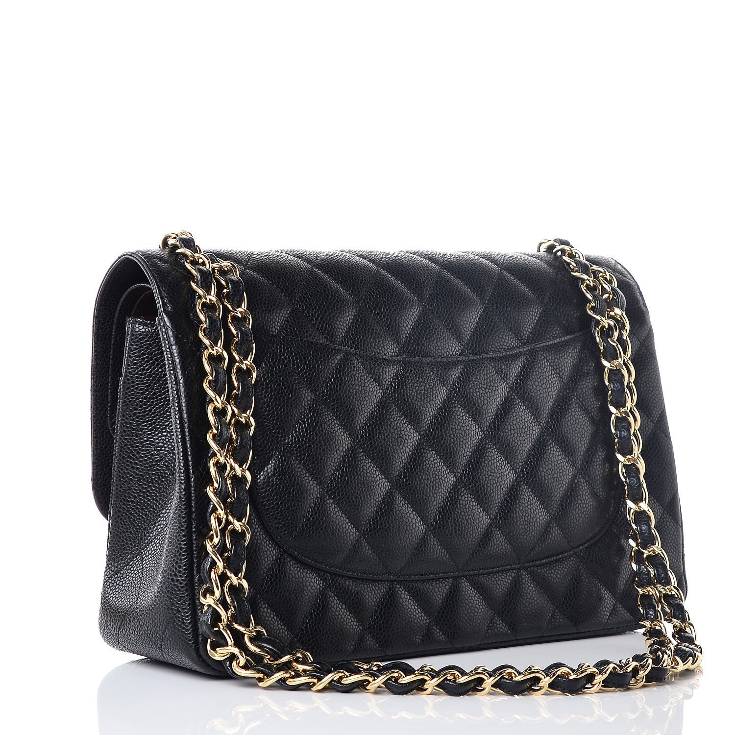 Chanel Caviar Quilted Jumbo Double Flap Black 3 of 8
