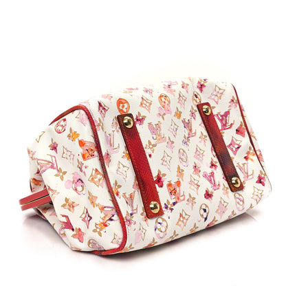 Louis Vuitton Watercolor Aquarelle Frame Speedy White 4 of 9
