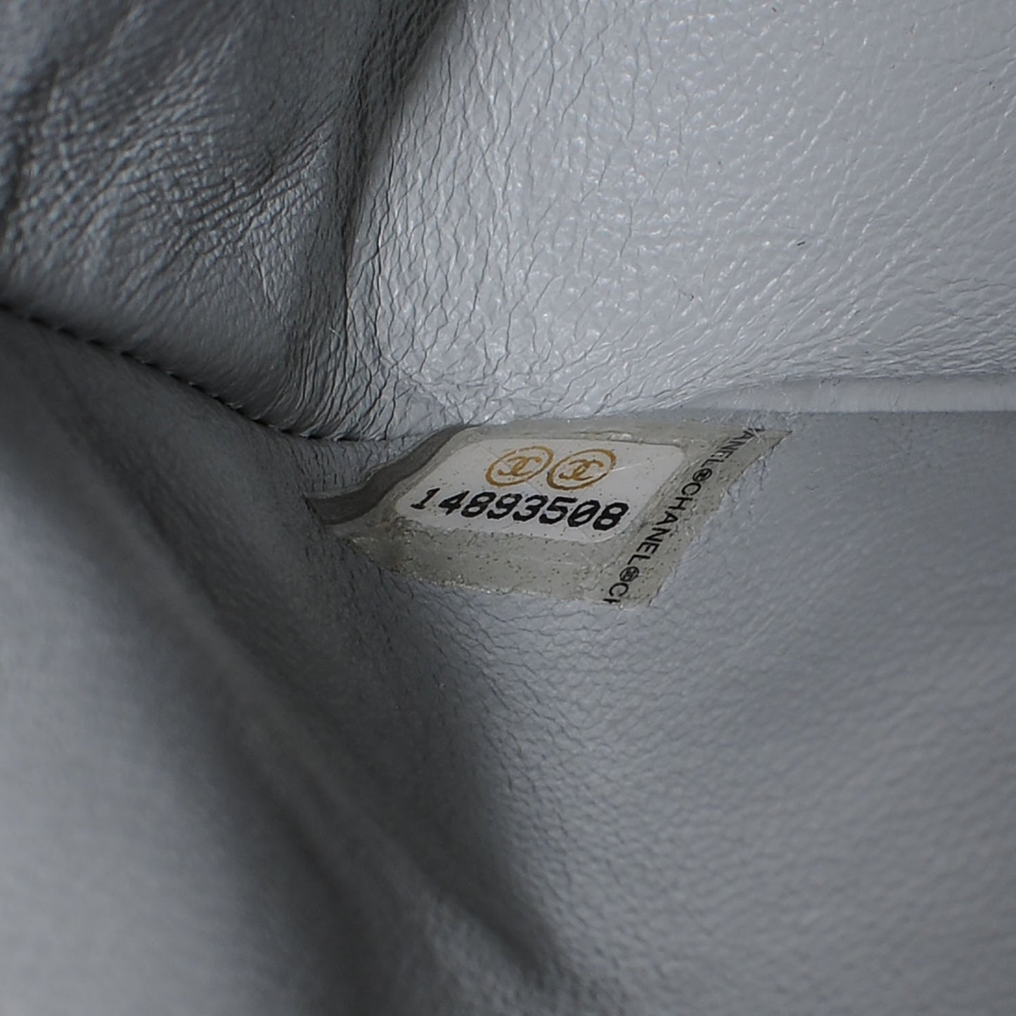 Caviar Jumbo Double Flap Grey