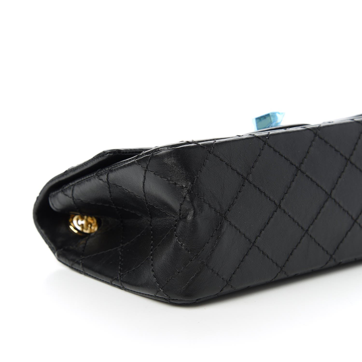Chanel Aged Calfskin Quilted 2.55 Reissue Mini Flap Black 6 of 10